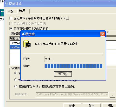 pp电子NET版本SQL 2000数据库手工还原装置说明 第 12 张 pp电子NET版本SQL 2000数据库手工还原装置说明 第 12 张